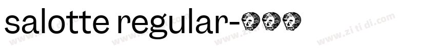 salotte regular字体转换